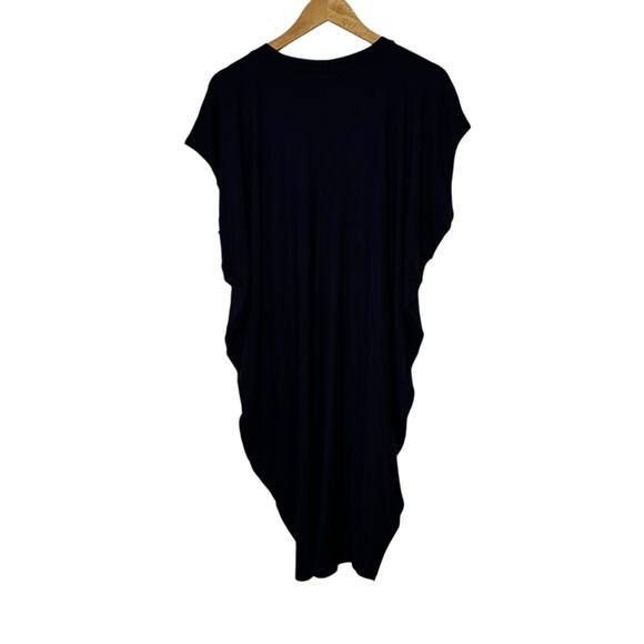 NEW Universal Standard Carrea Relaxed Liquid Jersey Dress Navy Blue Size 14-16 - Picture 3 of 8